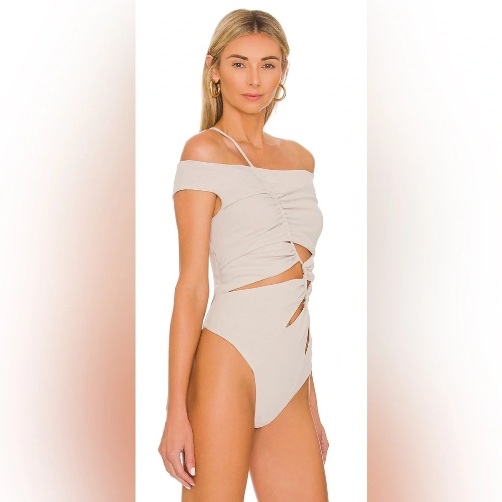 REVOLVE NBD Aviana Bodysuit in Stone Grey - Picture 3 of 5